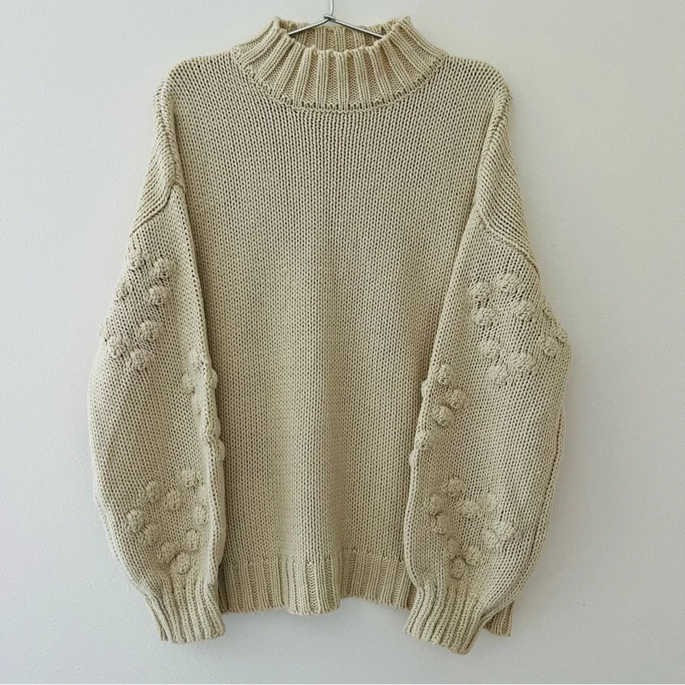 Soul Free sweater long sleeve knitted crew neck cozy - Picture 4 of 8